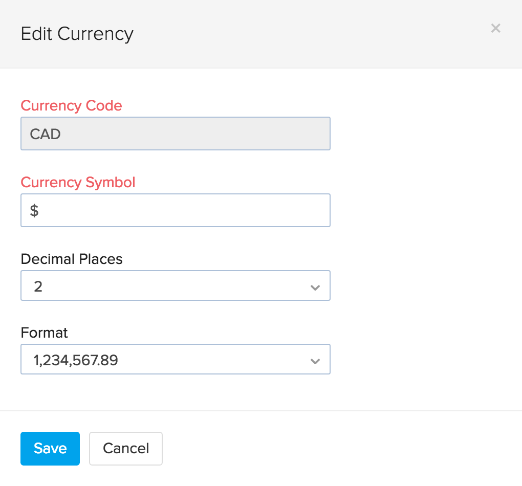 image of editing a currency