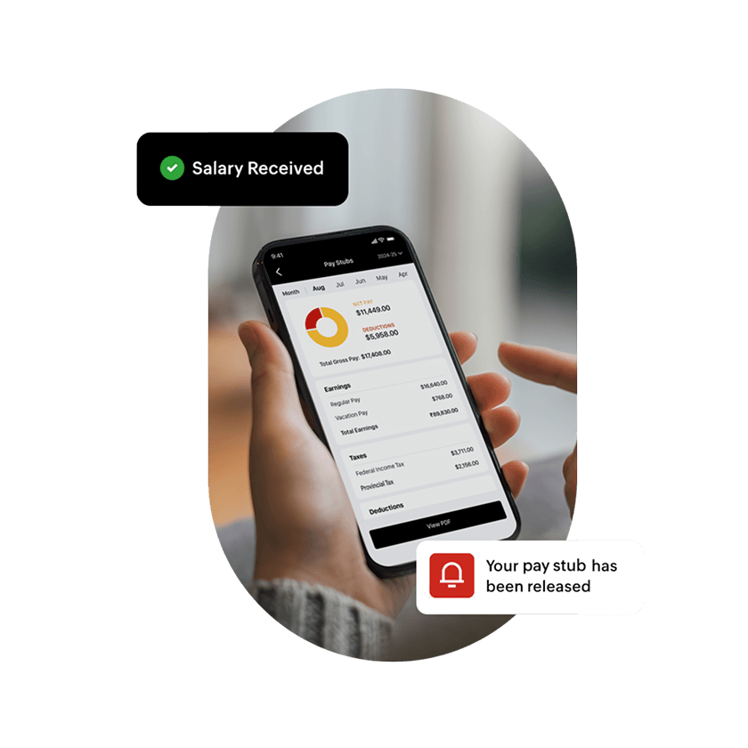 Canada payroll pay stub