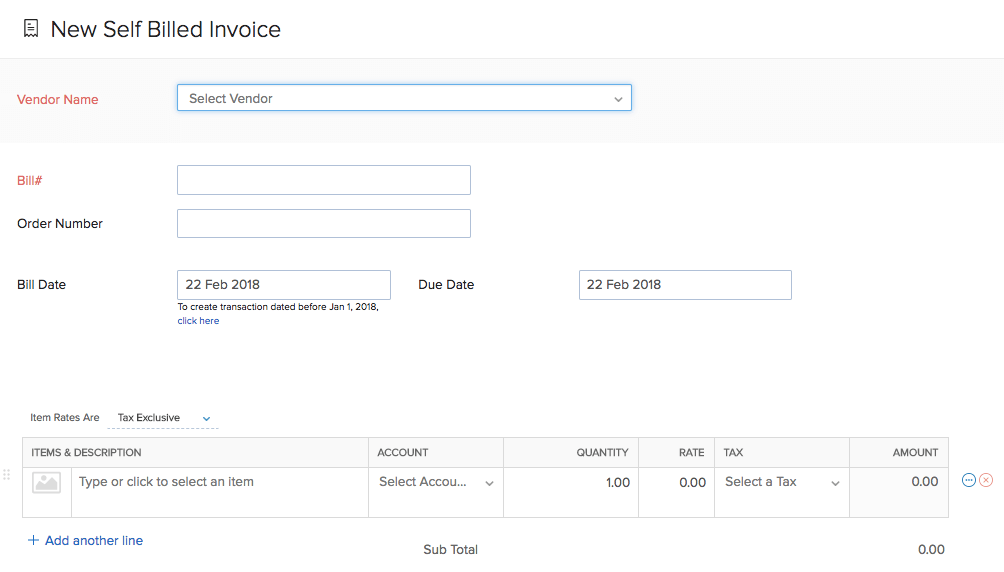 selfbilled invoices  user guide  zoho inventory