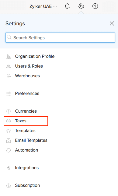 Enable VAT Settings