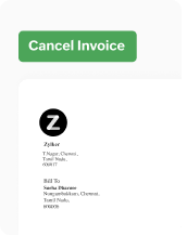 Cancel e-invoices from GST billing software | Zoho Billing