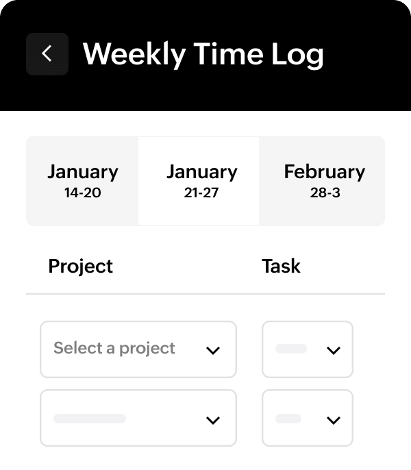Automate time tracking across projects | Zoho Billing