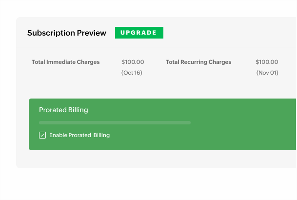 Calculate prorated charges automatically, eliminating manual errors.