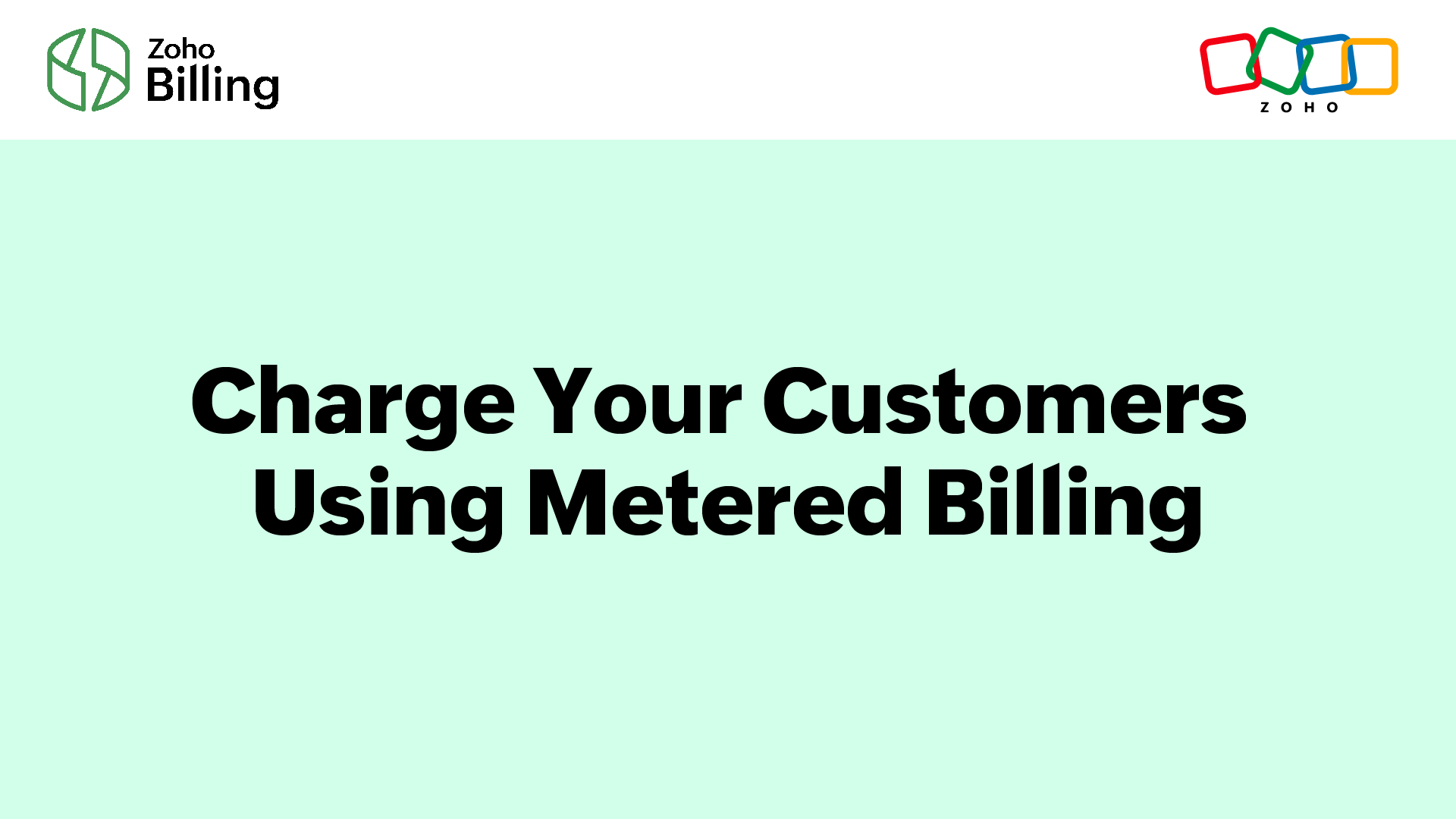 Charge Your Customers Using Metered Billing