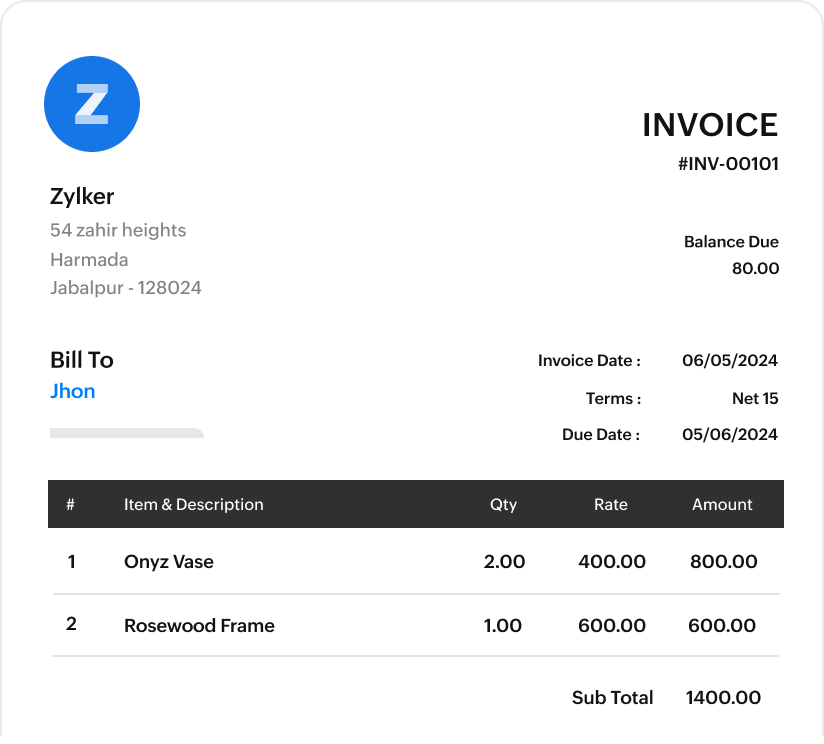 Customize transaction document