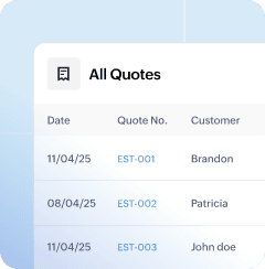 Create, send, and track quotes with ease