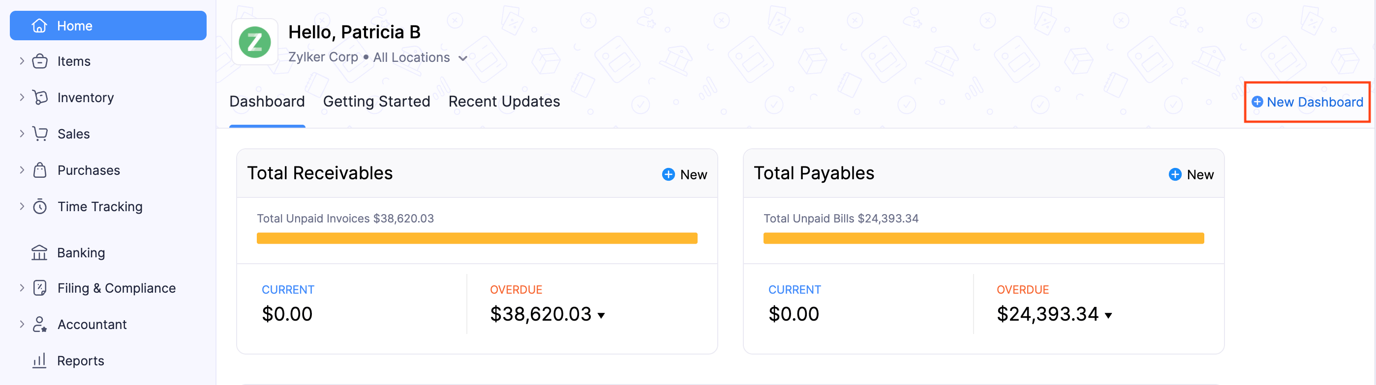 New Dashboard