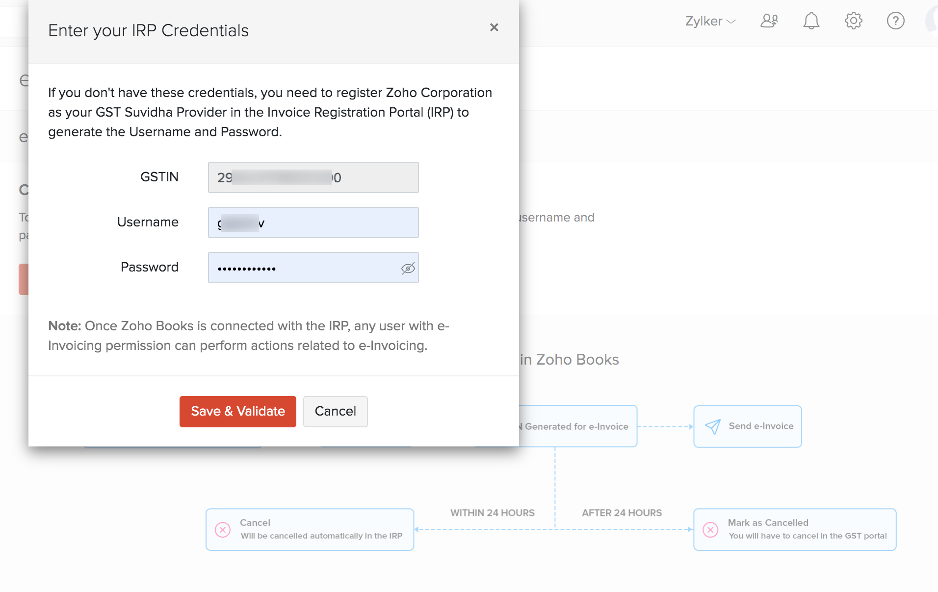 How e-Invoicing works in Zoho Books