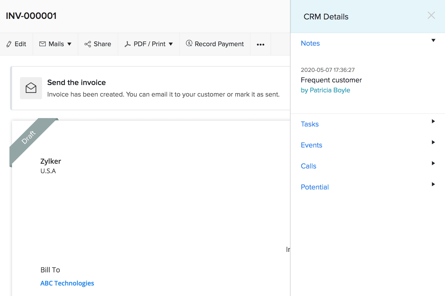 View CRM Details