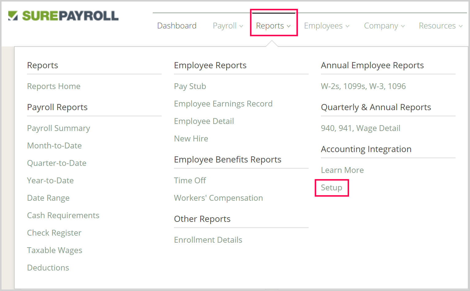 SurePayroll Zoho Books Integration Help Zoho Books