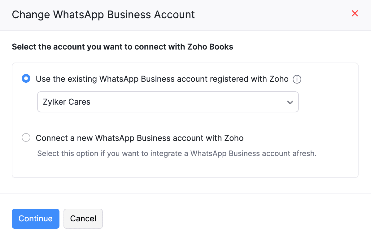 Change WhatsApp Business Account