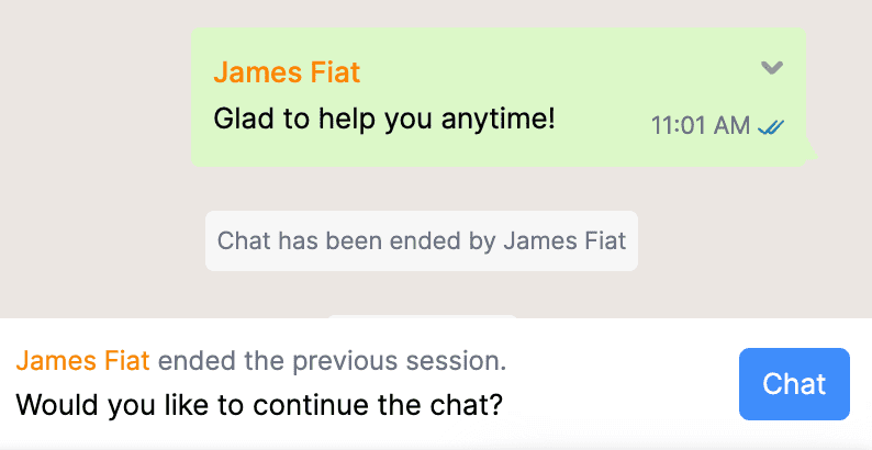 Continue Chat
