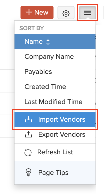 Import Vendors