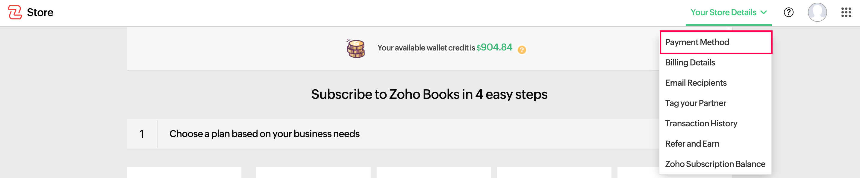 Update Card Address Details Help Zoho Books