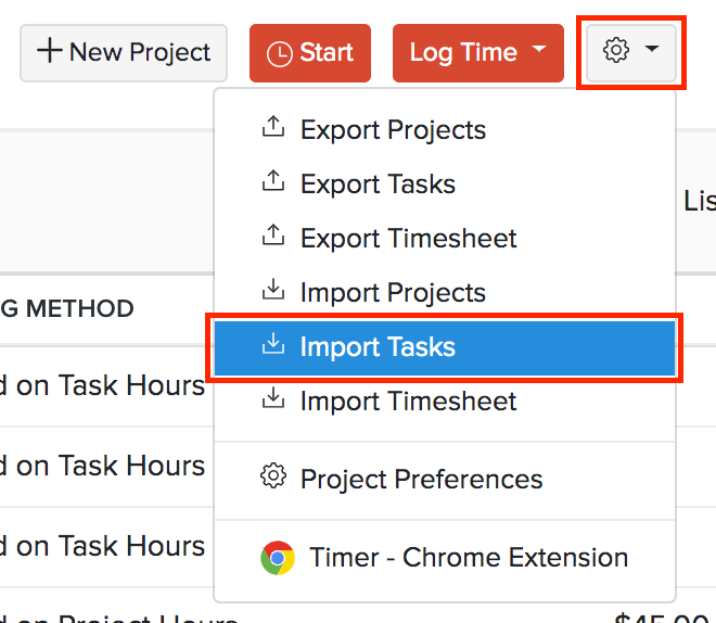 import bulk tasks from daylite to billings pro