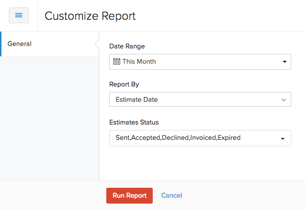 Customize Report