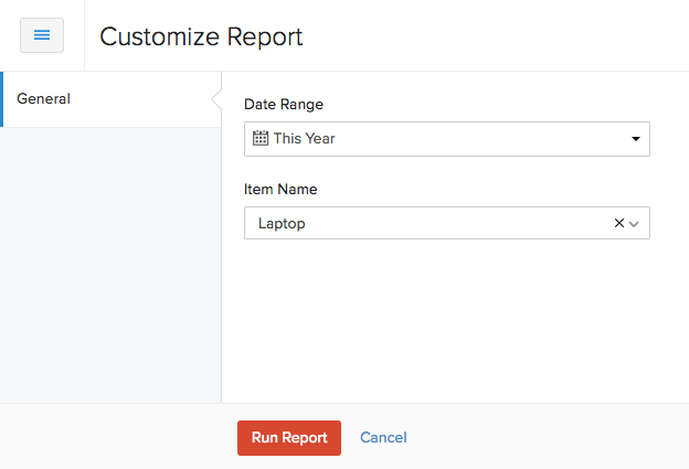 Customize Report