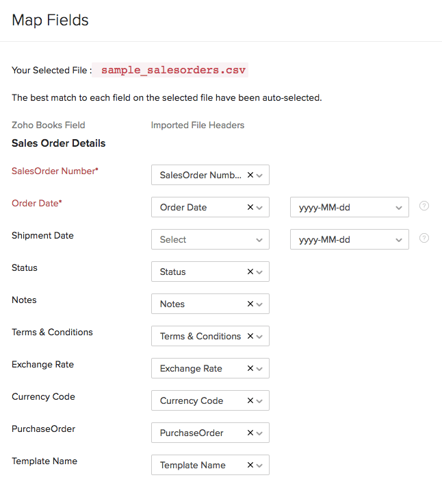 Sales Order, Help