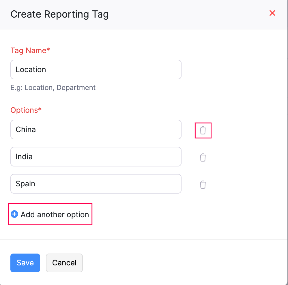 Create Tags