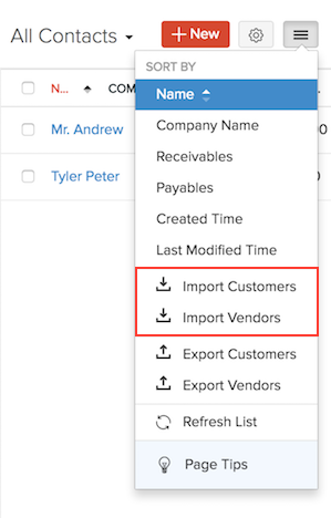 import data to zoho creator