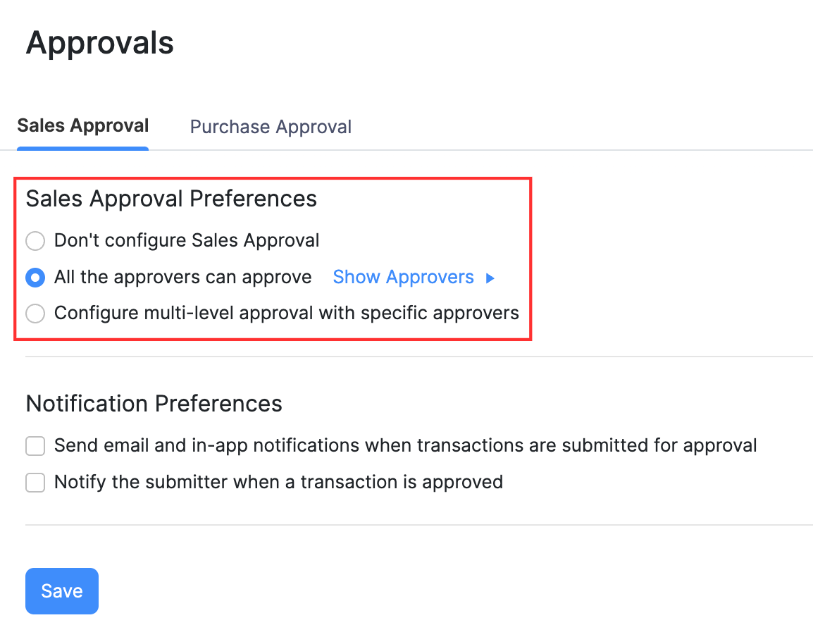 Transaction Approval