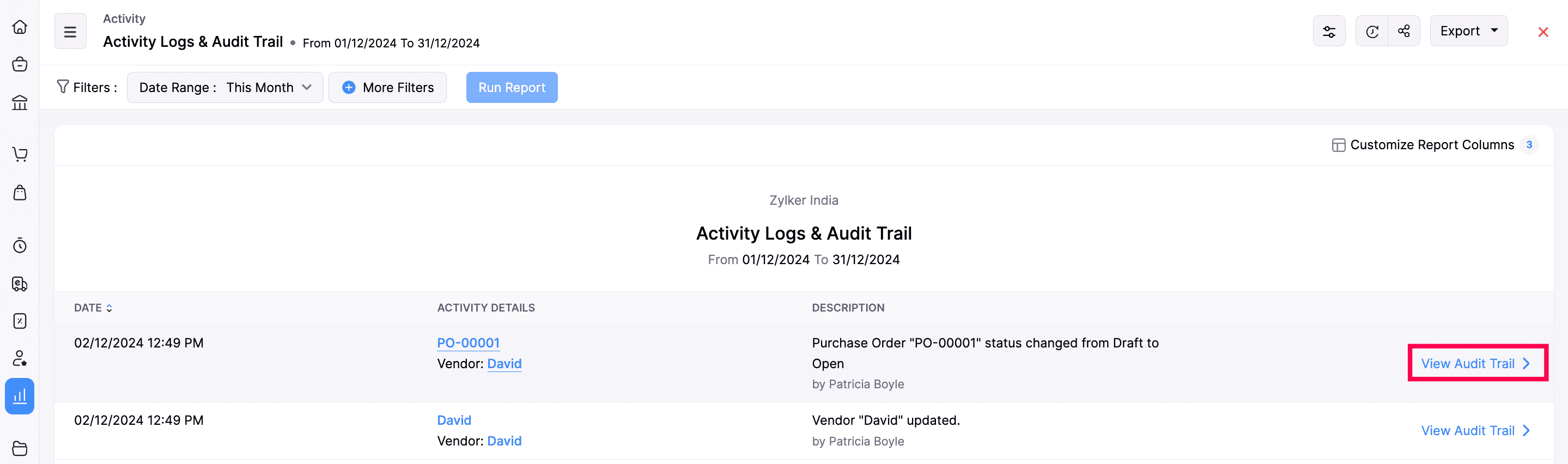 Audit Trails