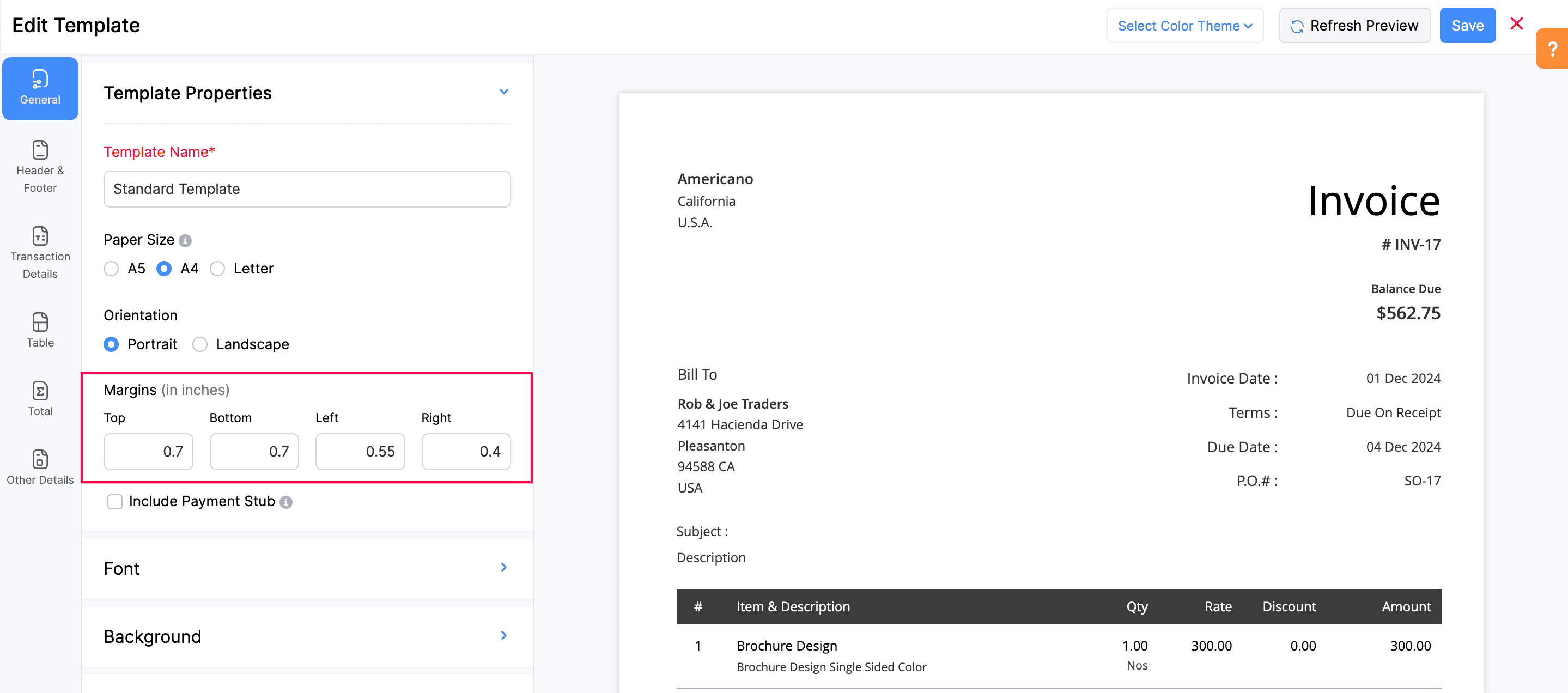 change margin for one paragraph pdfkit