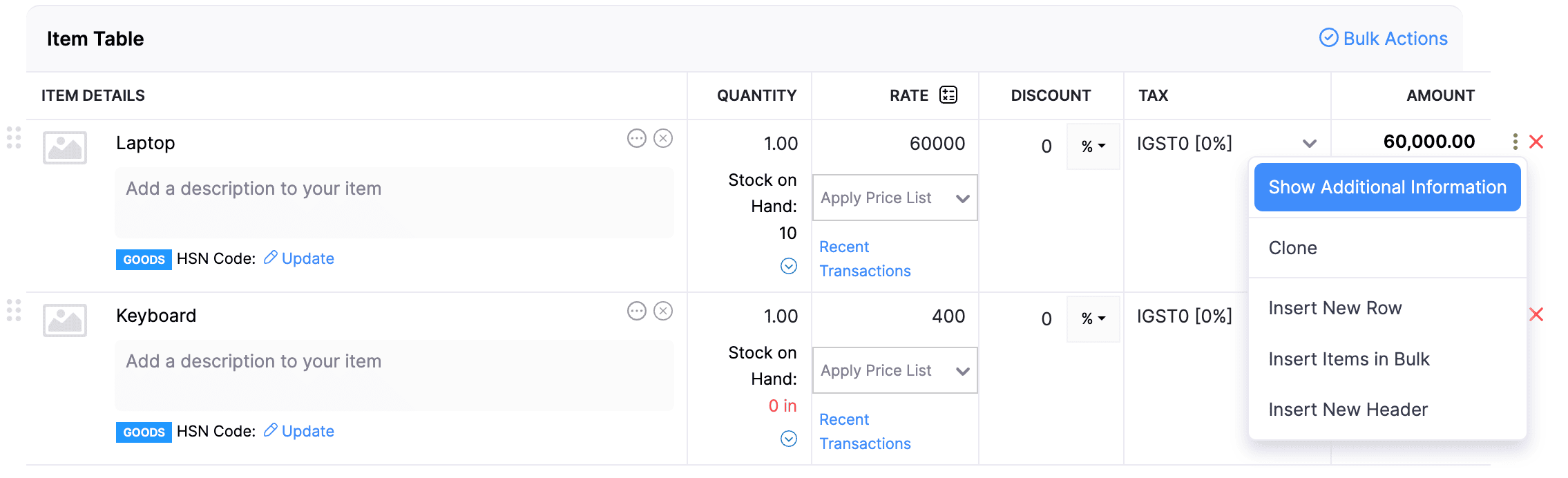 Partial Payment Invoice Template