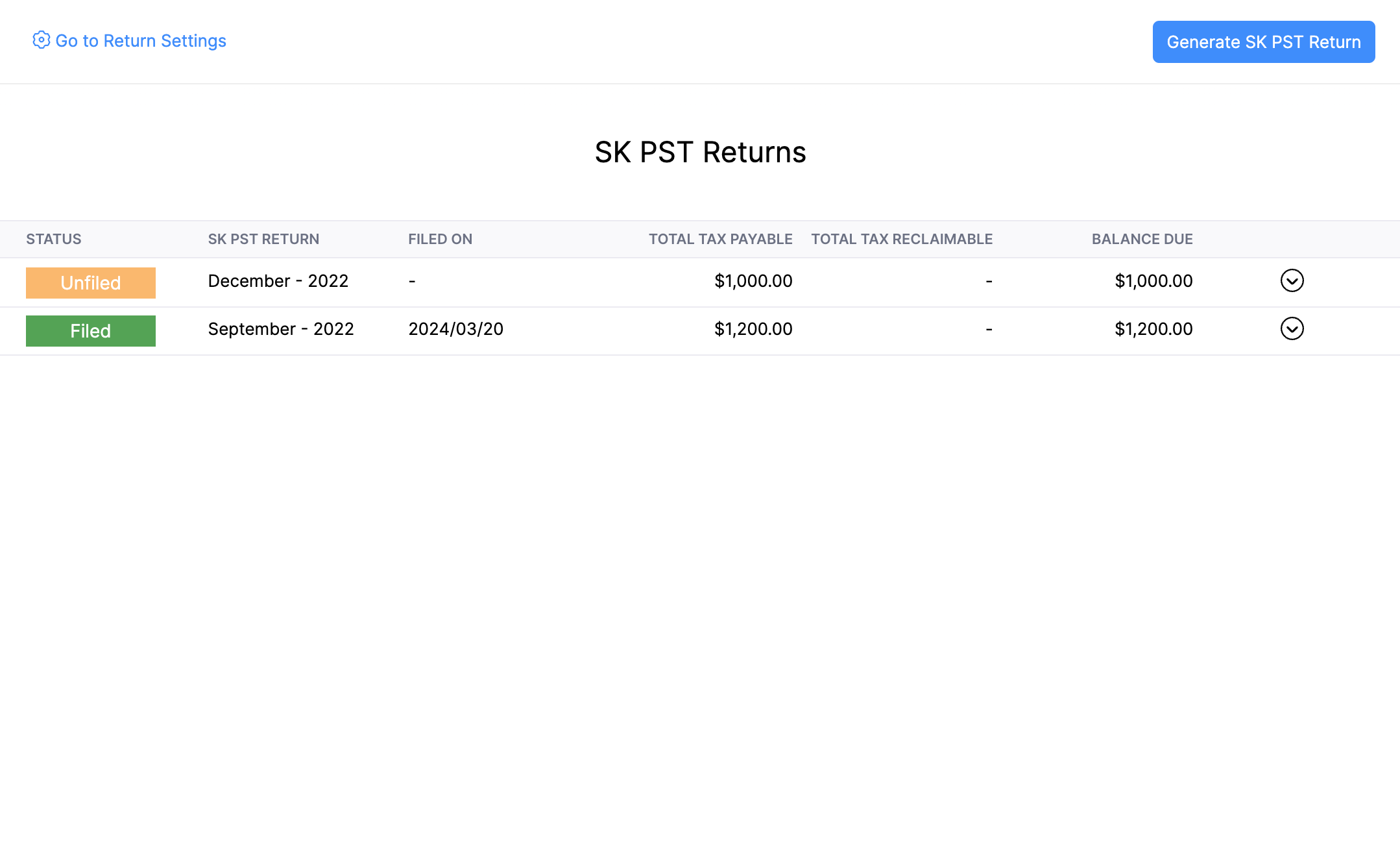 View Tax Return