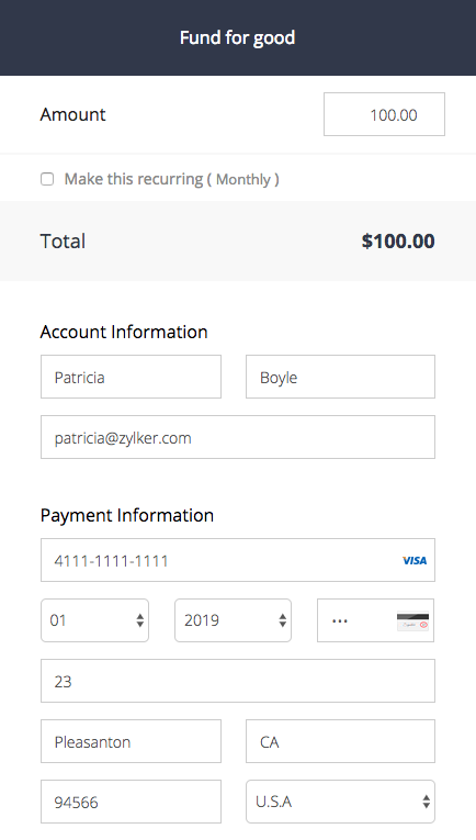 Payment Page