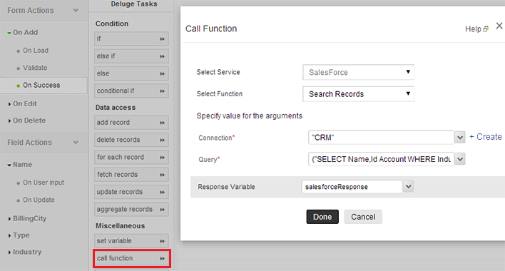 Search Records In Salesforce | Help - Zoho Creator