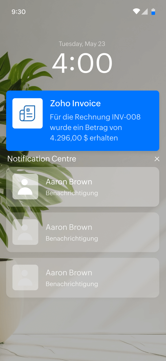 Track and collect receivables with Zoho Invoice