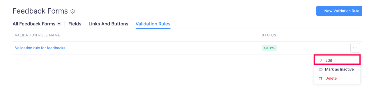 Edit Validation Rule
