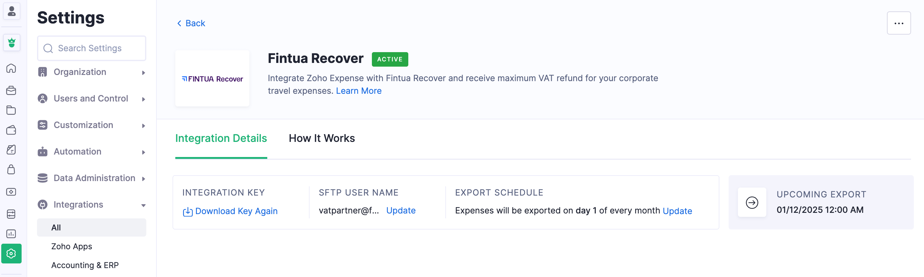 Enable the Integration