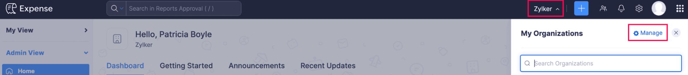 Create New Organization