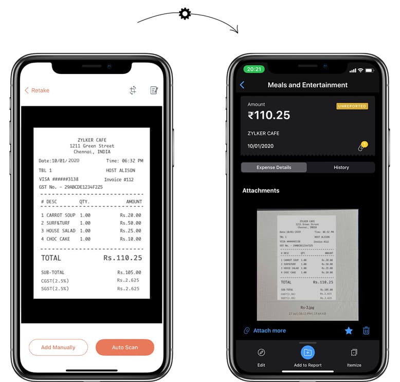 review mobile app for receipts