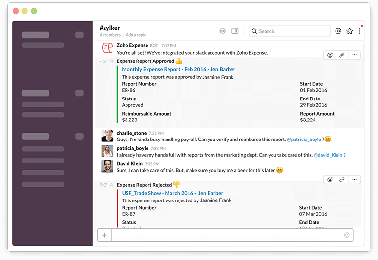 Notifications in Slack