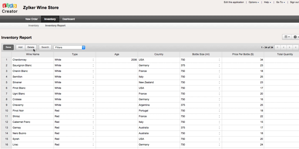 ZohoCreator Get Data View