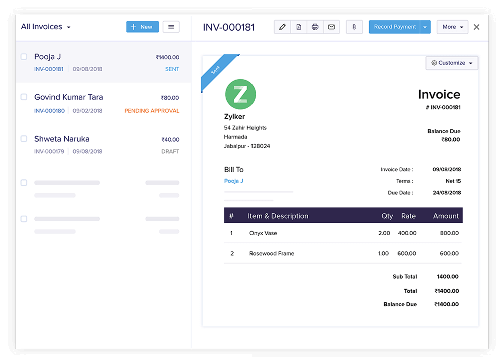 invoicing accounting