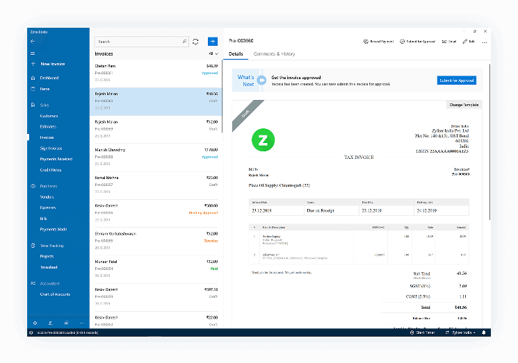 Desktop Accounting Software | Accounting Software For Windows PC - Zoho ...