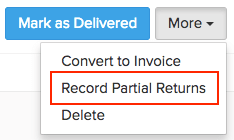 Delivery challan partial return 1