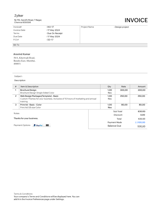 Free GST Invoice Software for Indian Business | Zoho Invoice