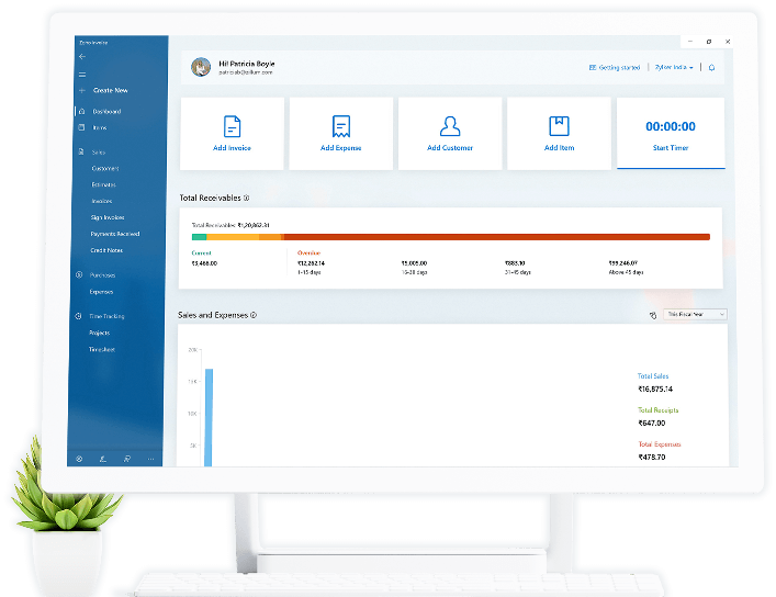 Desktop Application - Accounting for Windows | Zoho Invoice