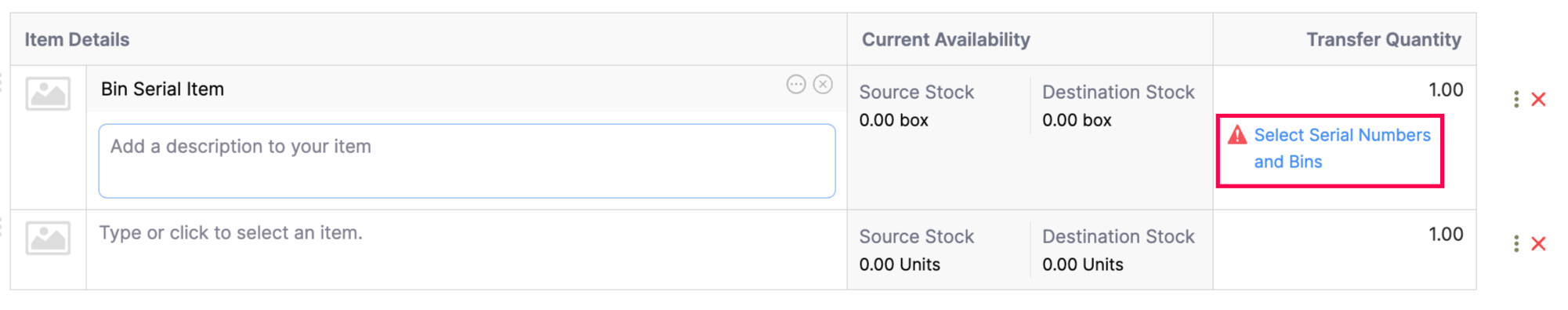 Transfer Orders