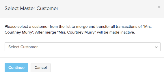 Select Customers List