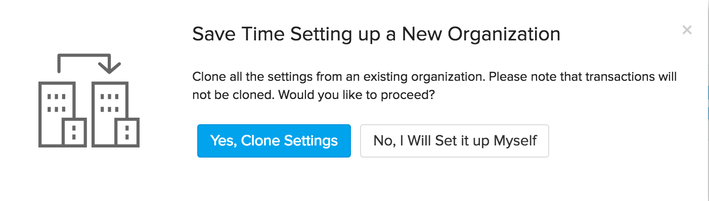 Create new org step 3