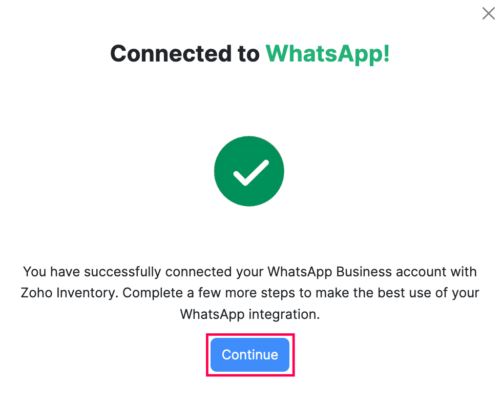 WhatsApp - Connected