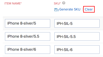 Creation of Items & Item Groups in Zoho Inventory