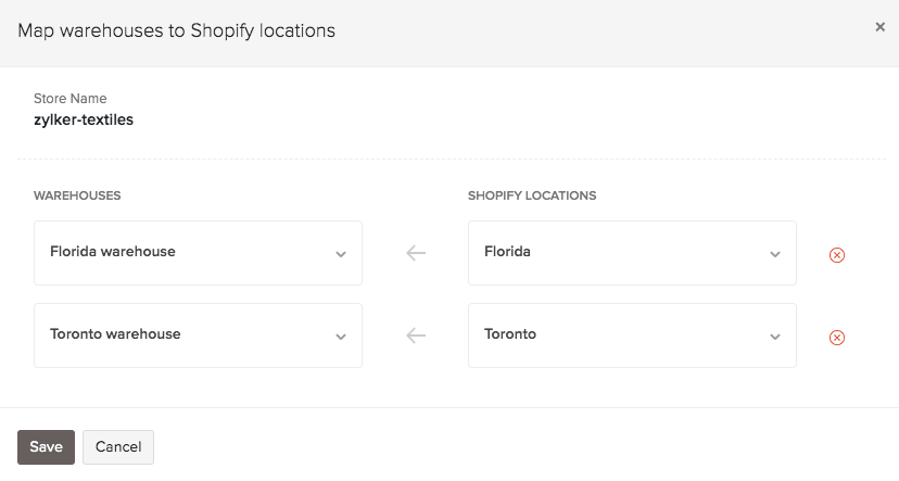 Locations Mapping