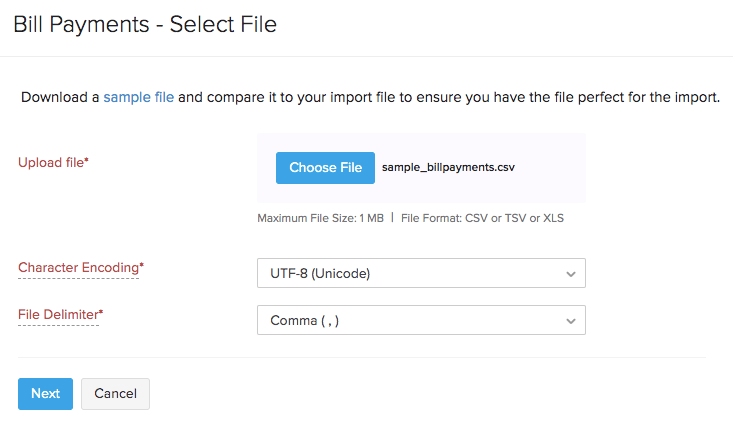 Import payments made 2